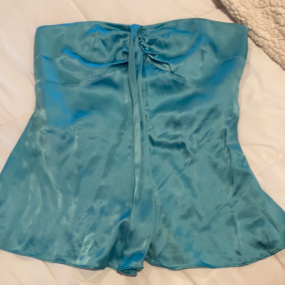 Y2K strapless blouse